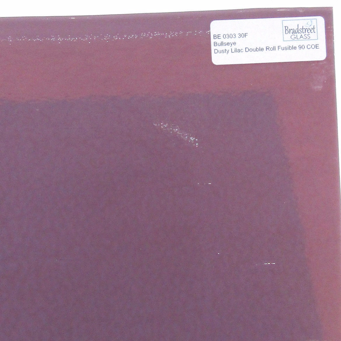Dusty Lilac Double Rolled Fusible 90 COE Bullseye Stained Glass Sheet BE 0303 30F