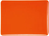 Orange Fusible Stained Glass Sheet 90 COE Transparent Bullseye 1125 30F