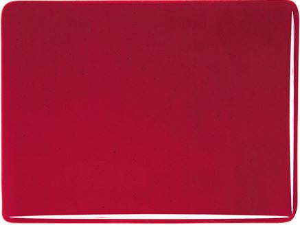 Bullseye Garnet Red Transparent Cathedral Stained Glass Sheet Fusible 90 COE Double Roll BE 1322 30F