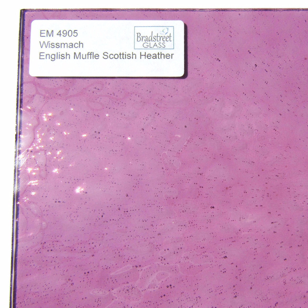 Wissmach English Muffle Scottish Heather Cathedral Stained Glass Sheet EM4905