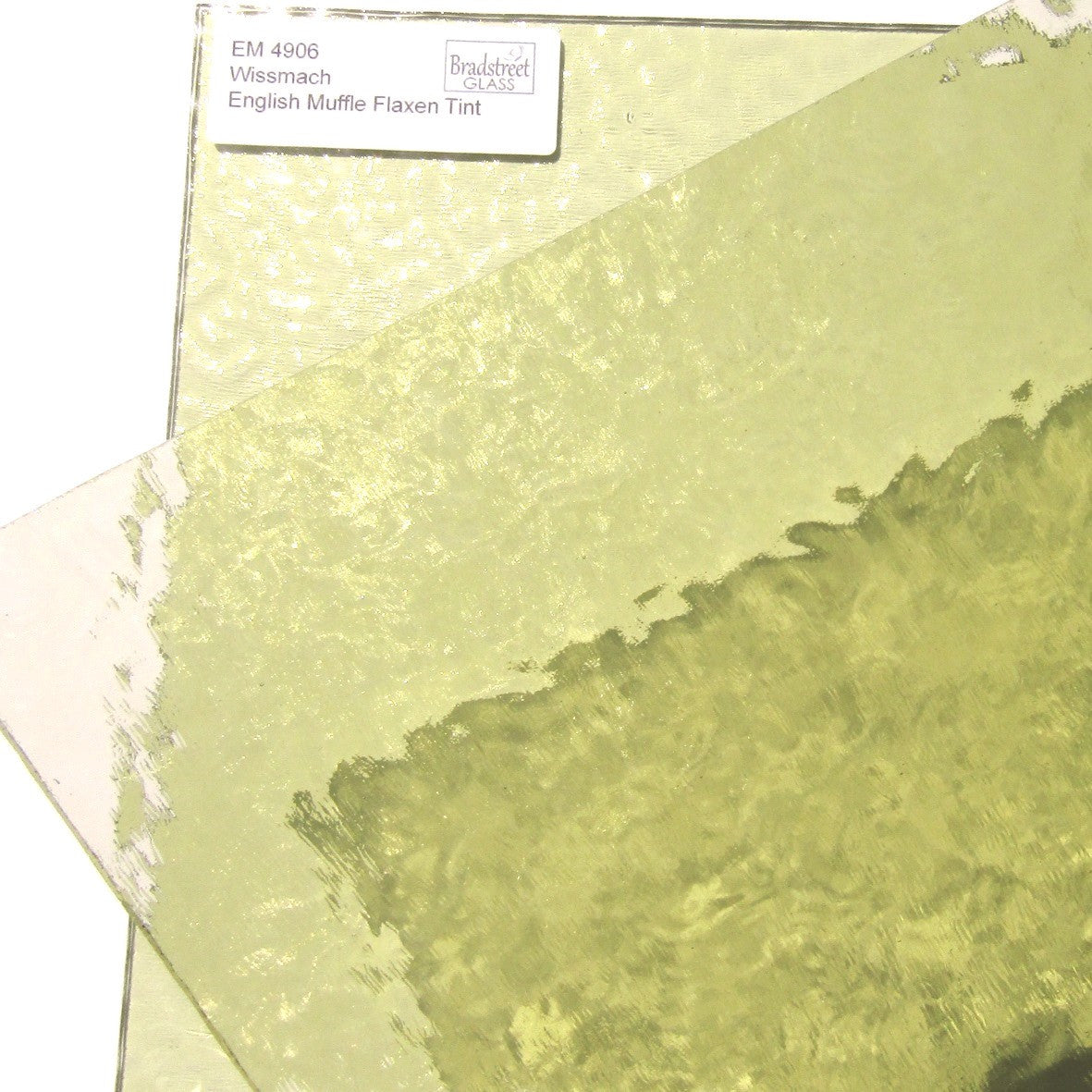 Wissmach English Muffle Flaxen Tint Cathedral Stained Glass Sheet EM4906