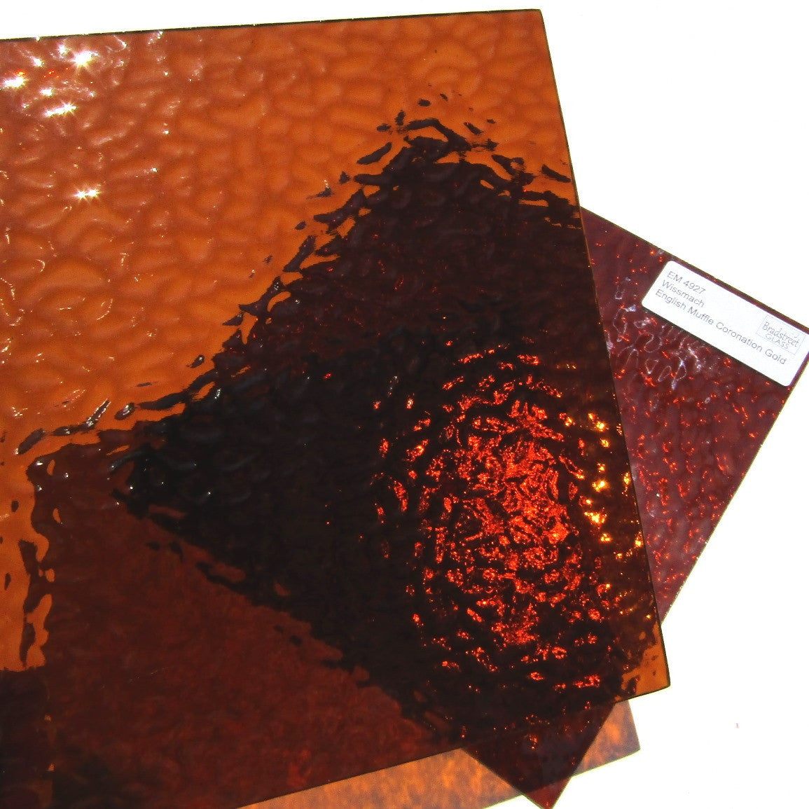 Coronation Gold English Muffle Stained Glass Sheet Wissmach EM4927