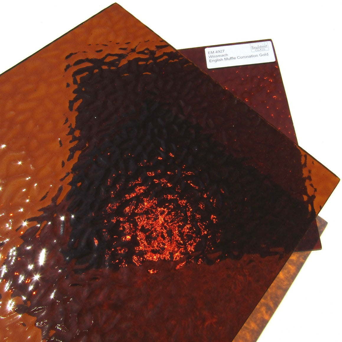 Coronation Gold English Muffle Stained Glass Sheet Wissmach EM4927