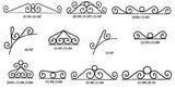 2-5/16" Pre-Tinned Curly Q Hangers Q5, 6 Pack