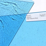 Kokomo Pale Peacock Blue Stained Glass Sheet Cathedral Transparent KO 617