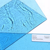 Kokomo Pale Peacock Blue Stained Glass Sheet Cathedral Transparent KO 617