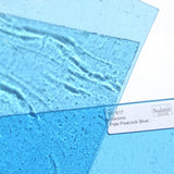 Kokomo Pale Peacock Blue Stained Glass Sheet Cathedral Transparent KO 617