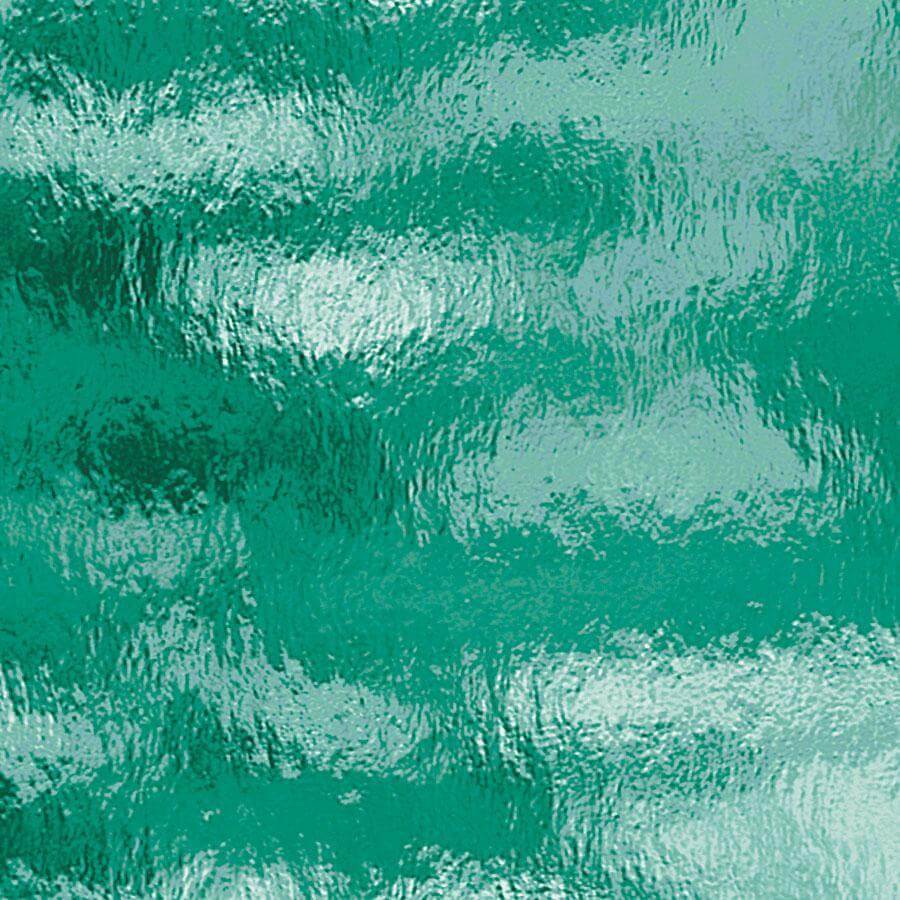 Teal Green Rough Rolled Stained Glass Sheet Fusible 96 COE Fusible Oceanside Spectrum SF523.2RR