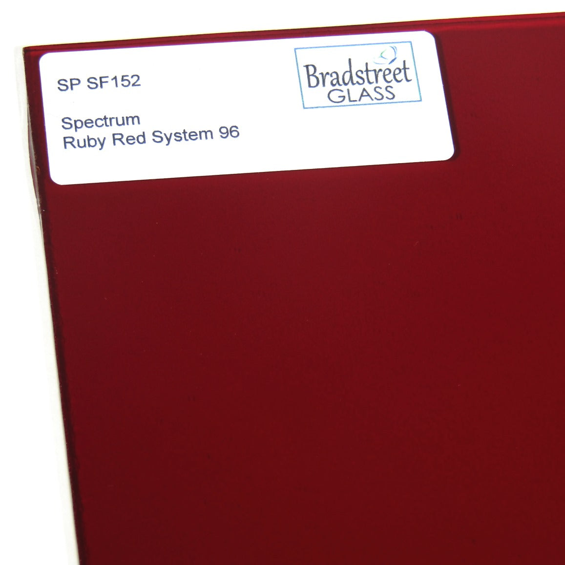 Ruby Red Cathedral Stained Glass Sheet 96 COE Oceanside SF152