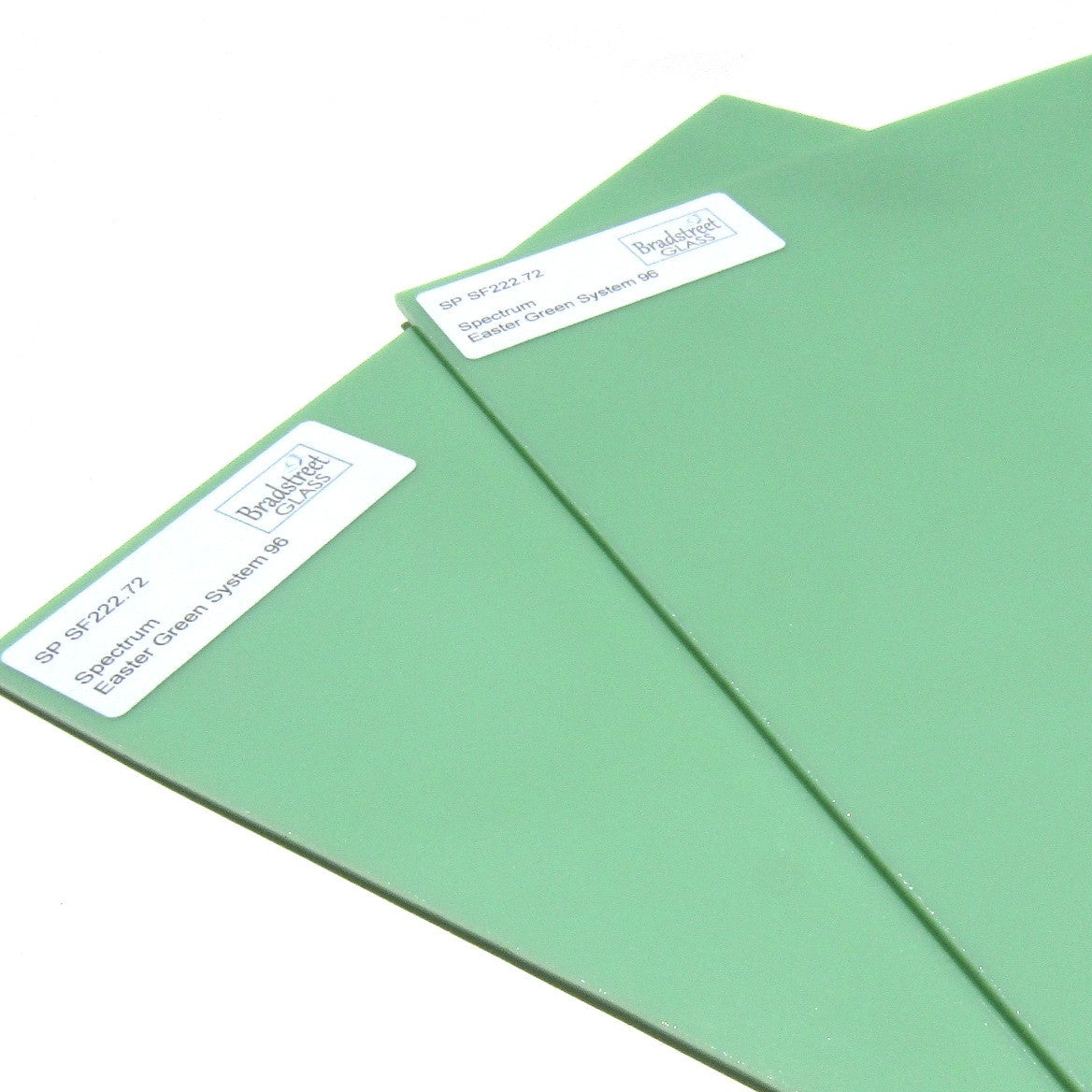 Spectrum Opaque Easter Green System 96 Fusible Stained Glass Sheet SF222.72