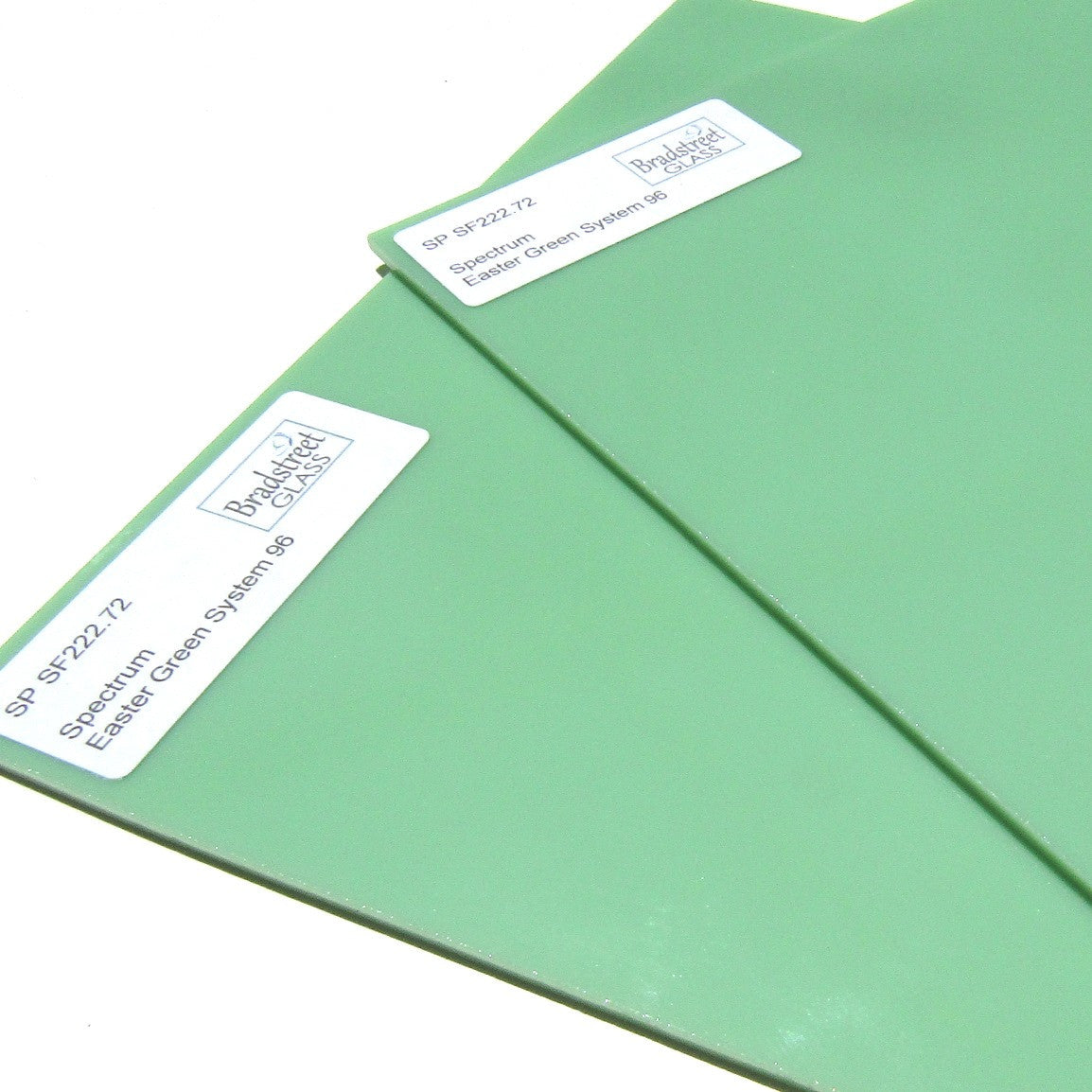 Spectrum Opaque Easter Green System 96 Fusible Stained Glass Sheet SF222.72