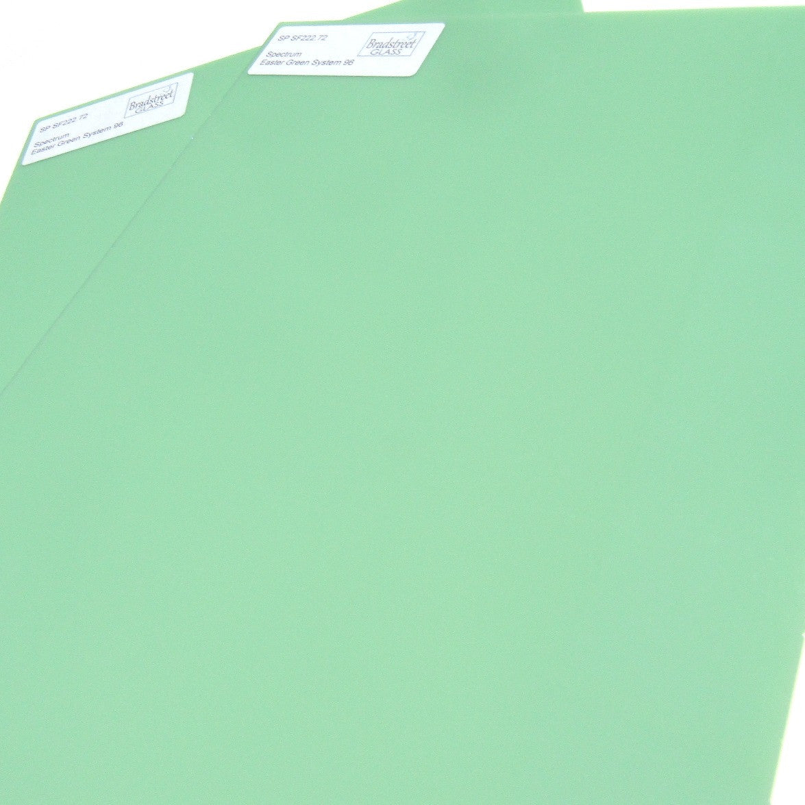 Spectrum Opaque Easter Green System 96 Fusible Stained Glass Sheet SF222.72