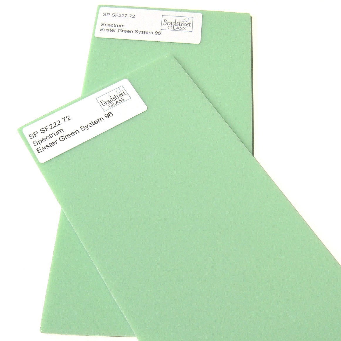 Spectrum Opaque Easter Green System 96 Fusible Stained Glass Sample Size SF222.72