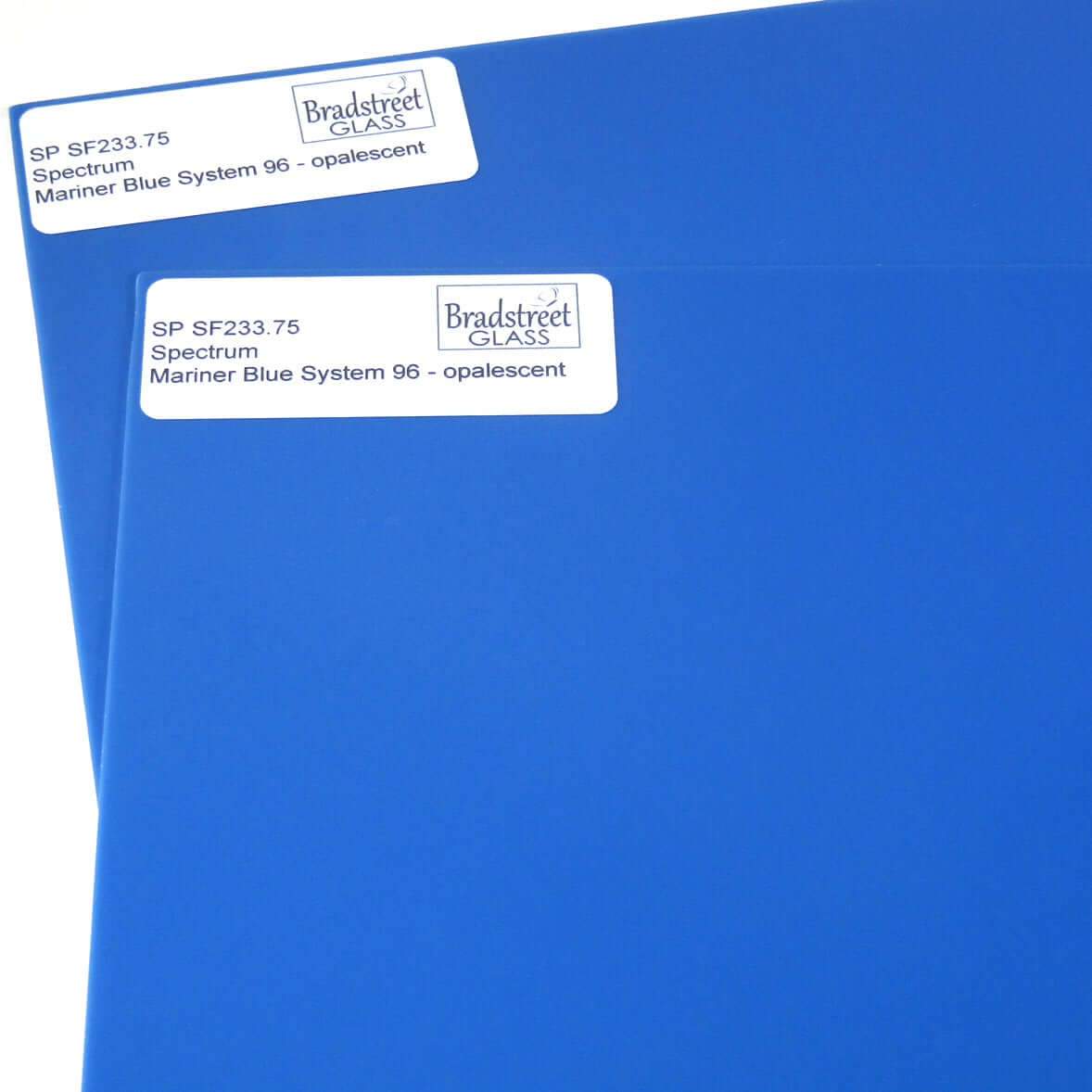 Mariner Blue Opal 8x8 Stained Glass Sheet 96 COE Opaque Fusible Spectrum SF233.75