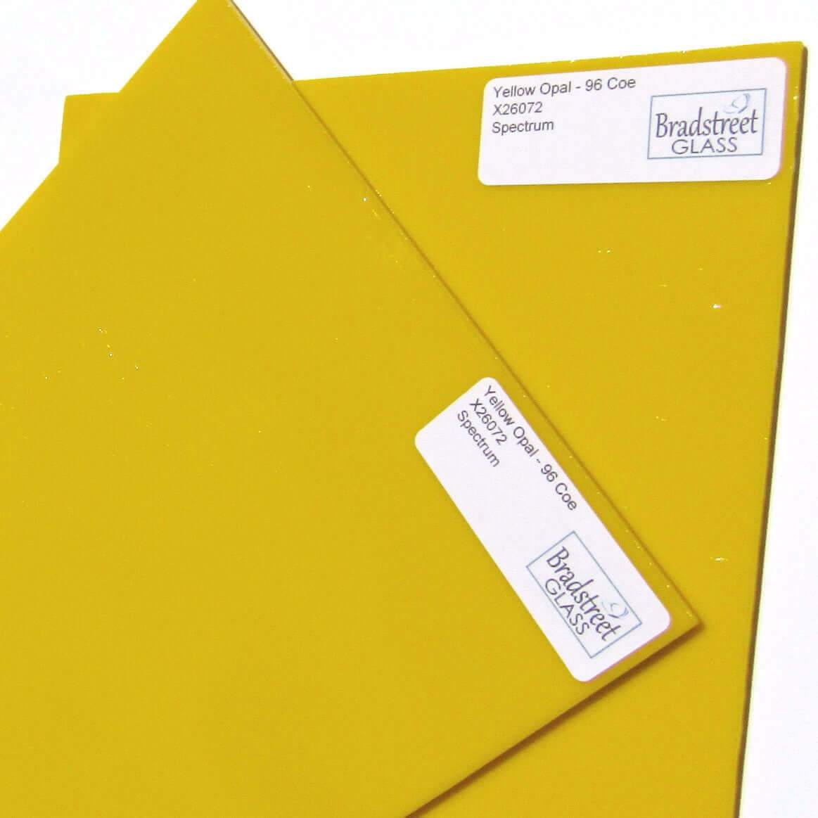 Spectrum Yellow Opal Stained Glass Sheet Fusible System 96 SF26072