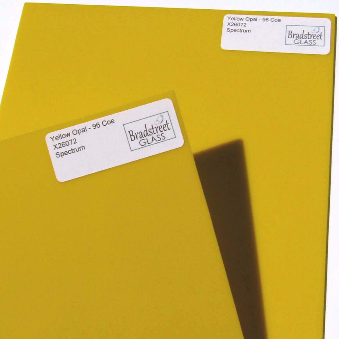Spectrum Yellow Opal Stained Glass Sheet Fusible System 96 SF26072