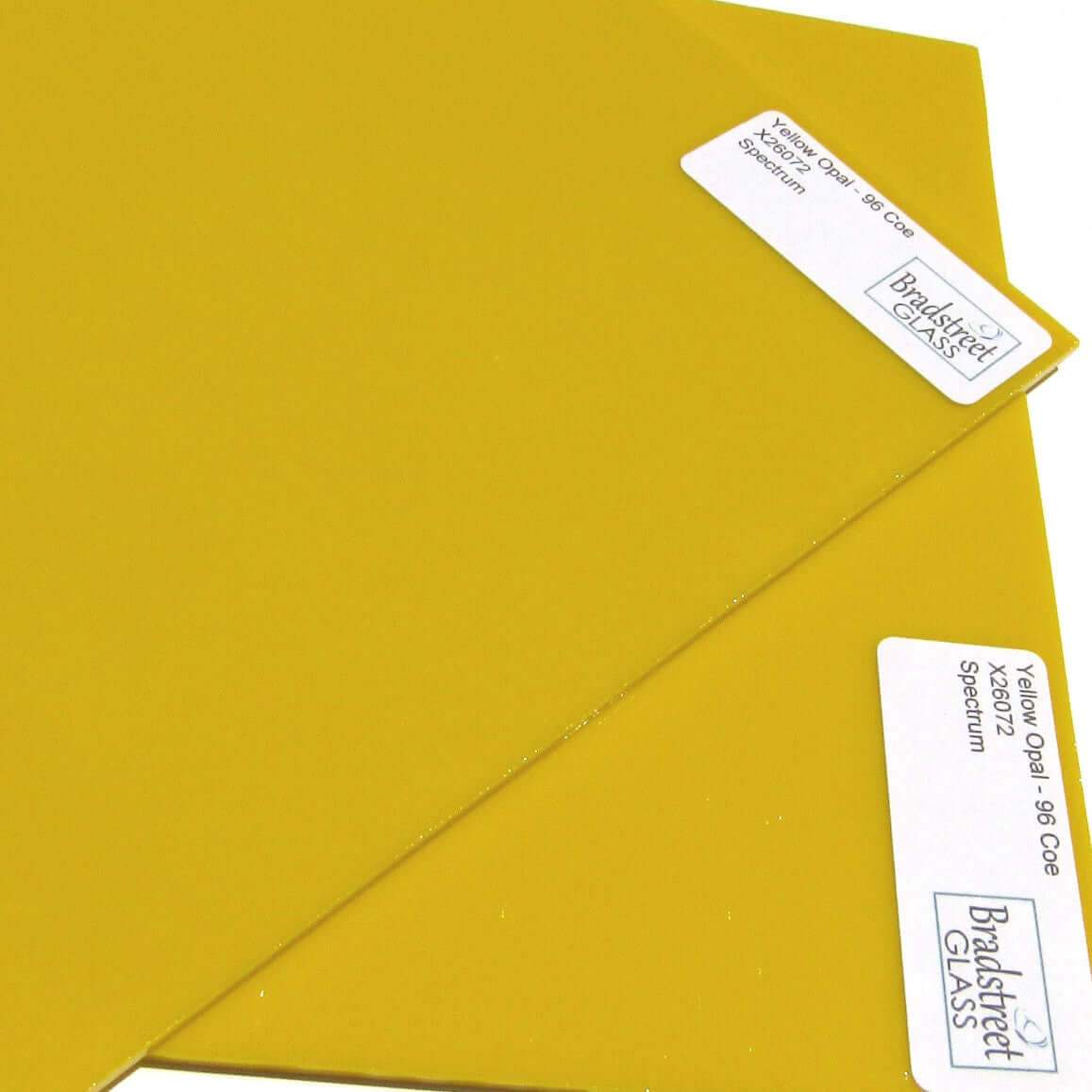 Spectrum Yellow Opal Stained Glass Sheet Fusible System 96 SF26072