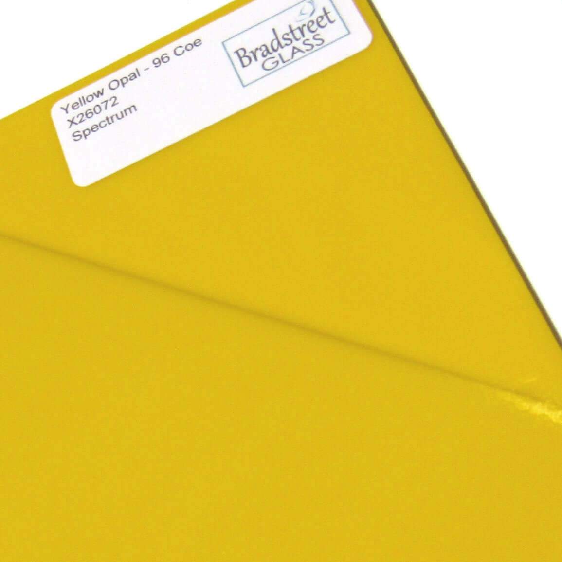 Spectrum Yellow Opal Stained Glass Sheet Fusible System 96 SF26072