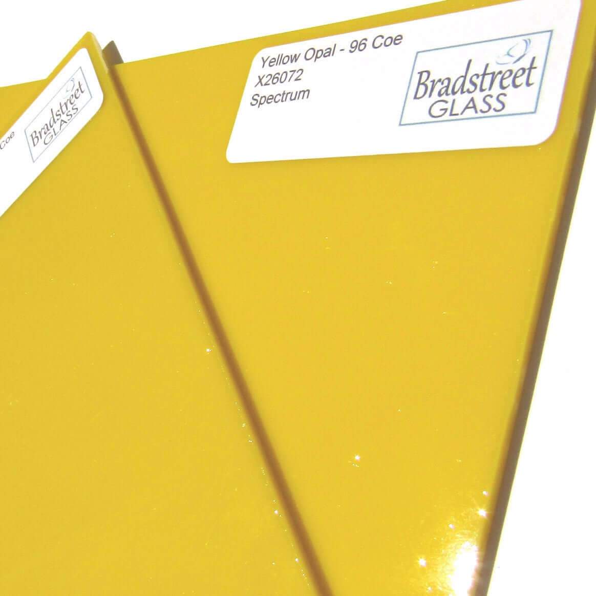Spectrum Yellow Opal Stained Glass Sheet Fusible System 96 SF26072