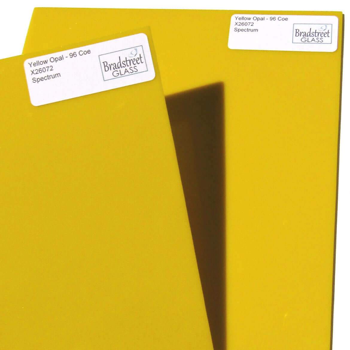 Spectrum Yellow Opal Stained Glass Sheet Fusible System 96 SF26072
