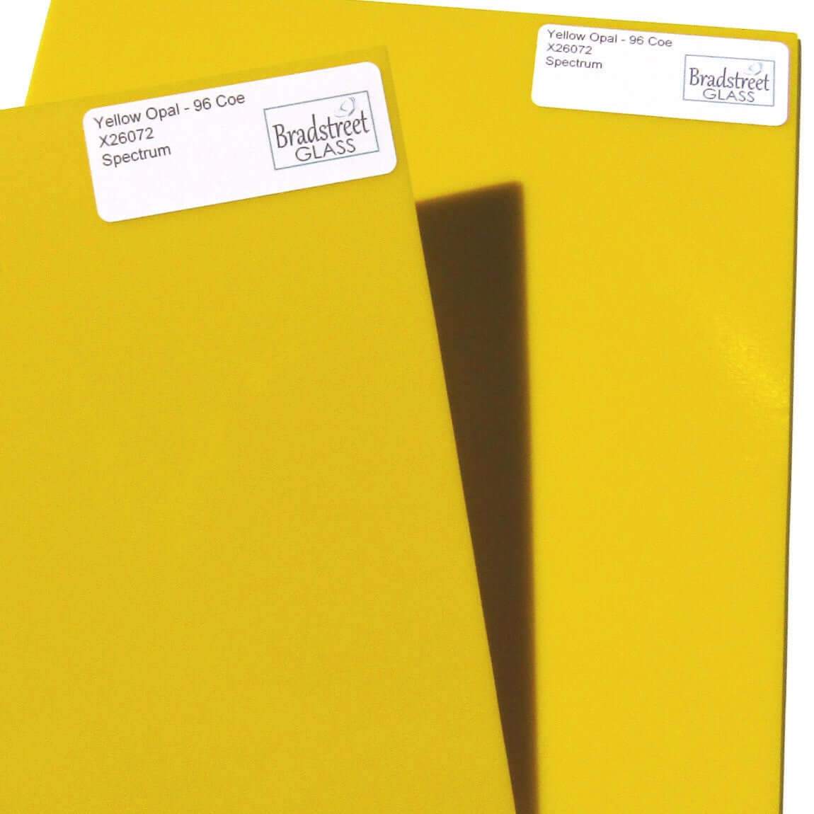 Spectrum Yellow Opal Stained Glass Sheet Fusible System 96 SF26072