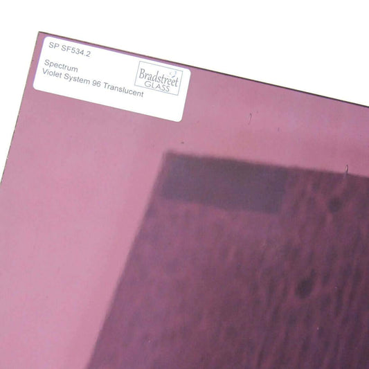 Violet Transparent Fusible Stained Glass Sheet 96 COE System 96 Spectrum SF534.2