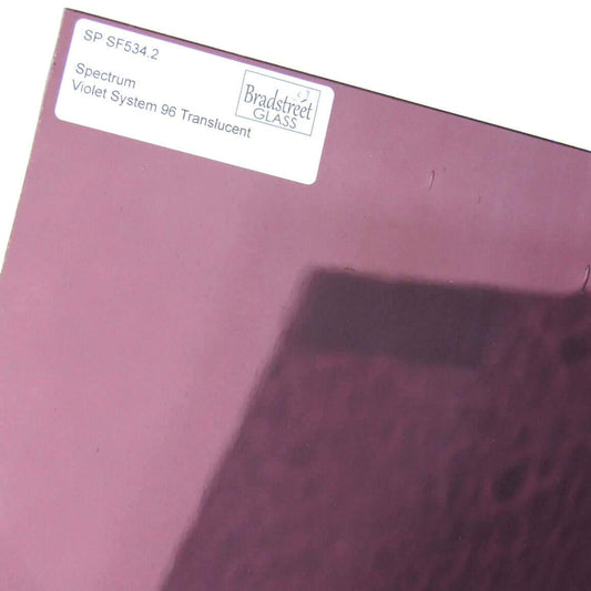 Violet Transparent Fusible Stained Glass Sheet 96 COE System 96 Spectrum SF534.2