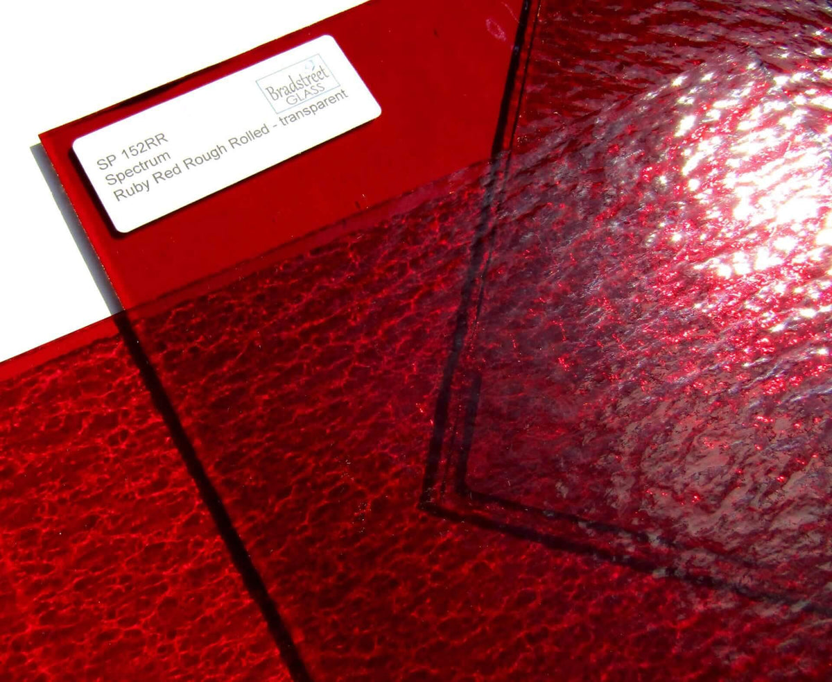 Ruby Red Rough Rolled Stained Glass Sheet Oceanside SF152RR ...