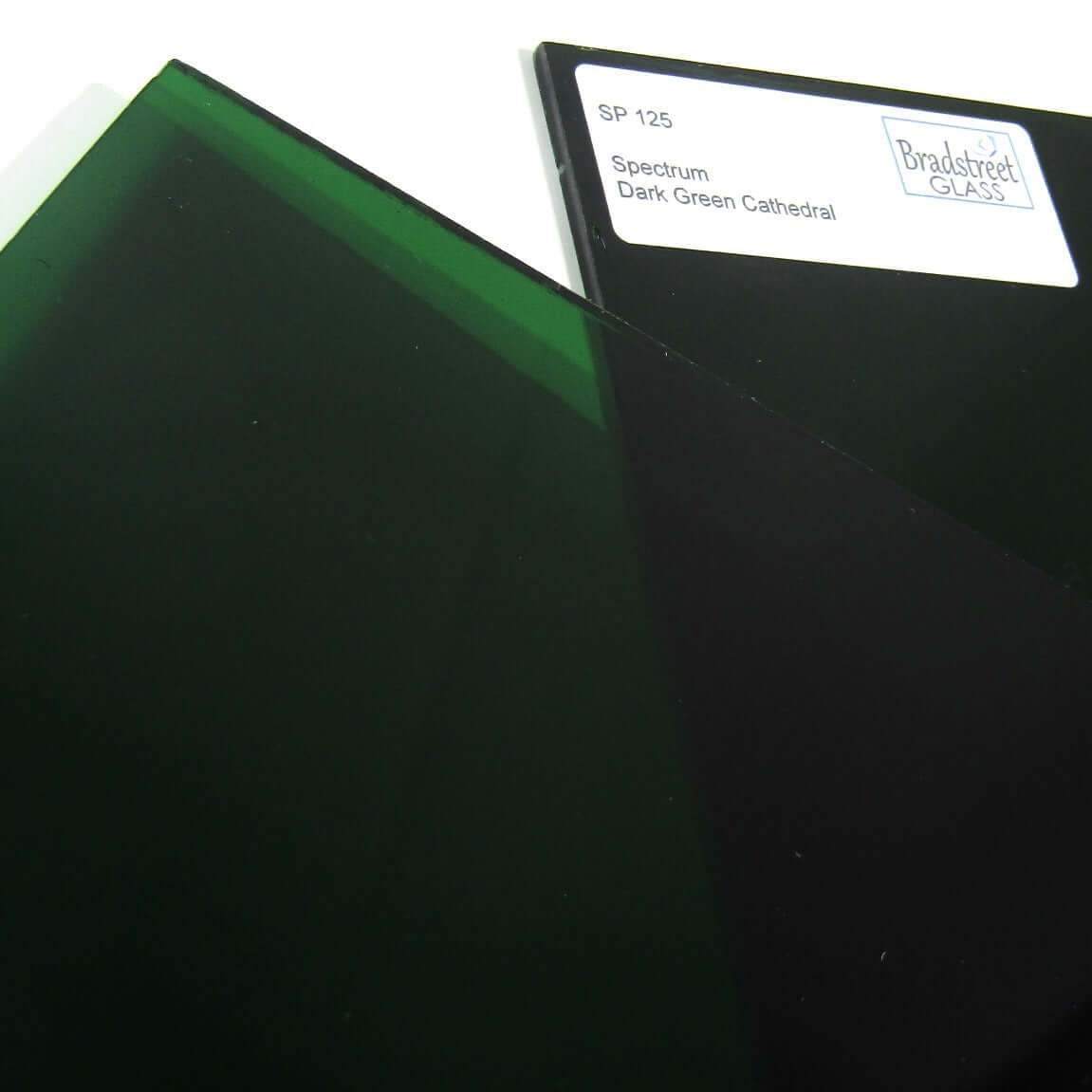 Dark Green Cathedral Stained Glass Sheet Spectrum 125