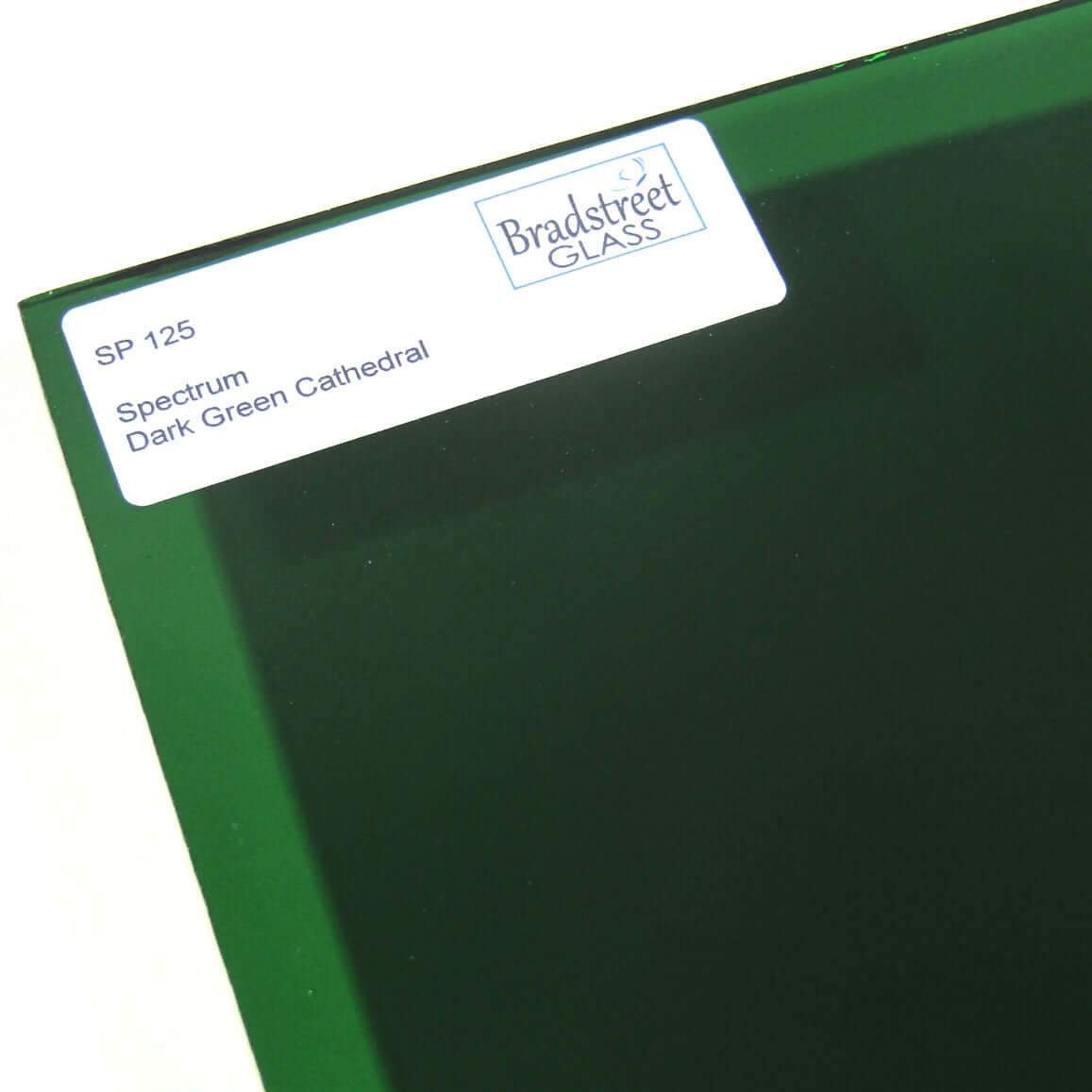 Dark Green Cathedral Stained Glass Sheet Spectrum 125