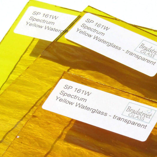 Spectrum Yellow Waterglass Stained Glass Sheet Translucent Cathedral SP 161W