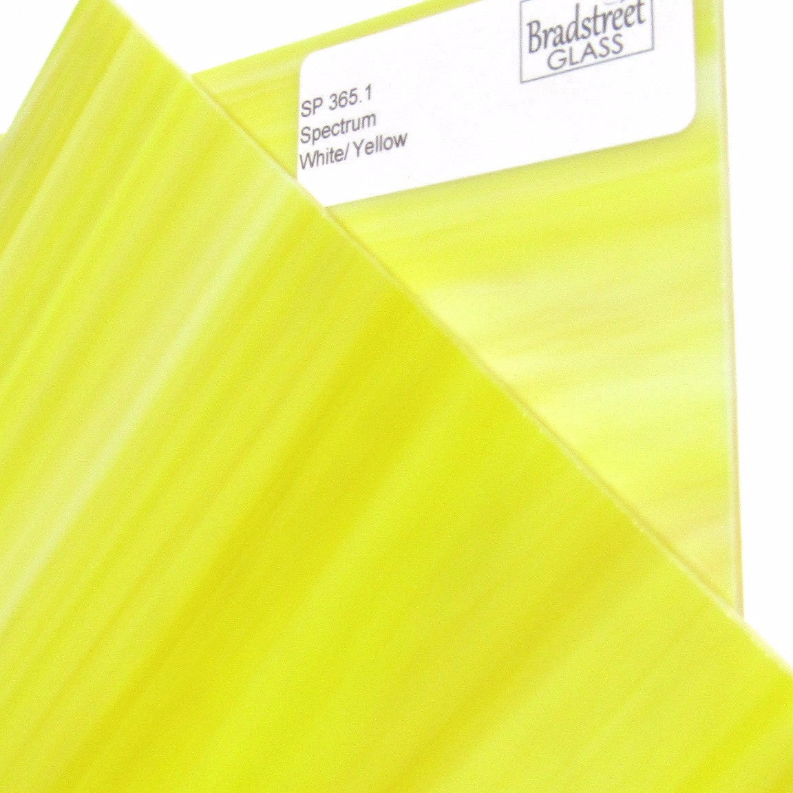 White Yellow Opal Stained Glass Sheet Opaque Spectrum 365.1