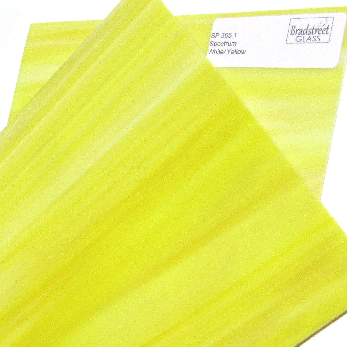 White Yellow Opal Stained Glass Sheet Opaque Spectrum 365.1