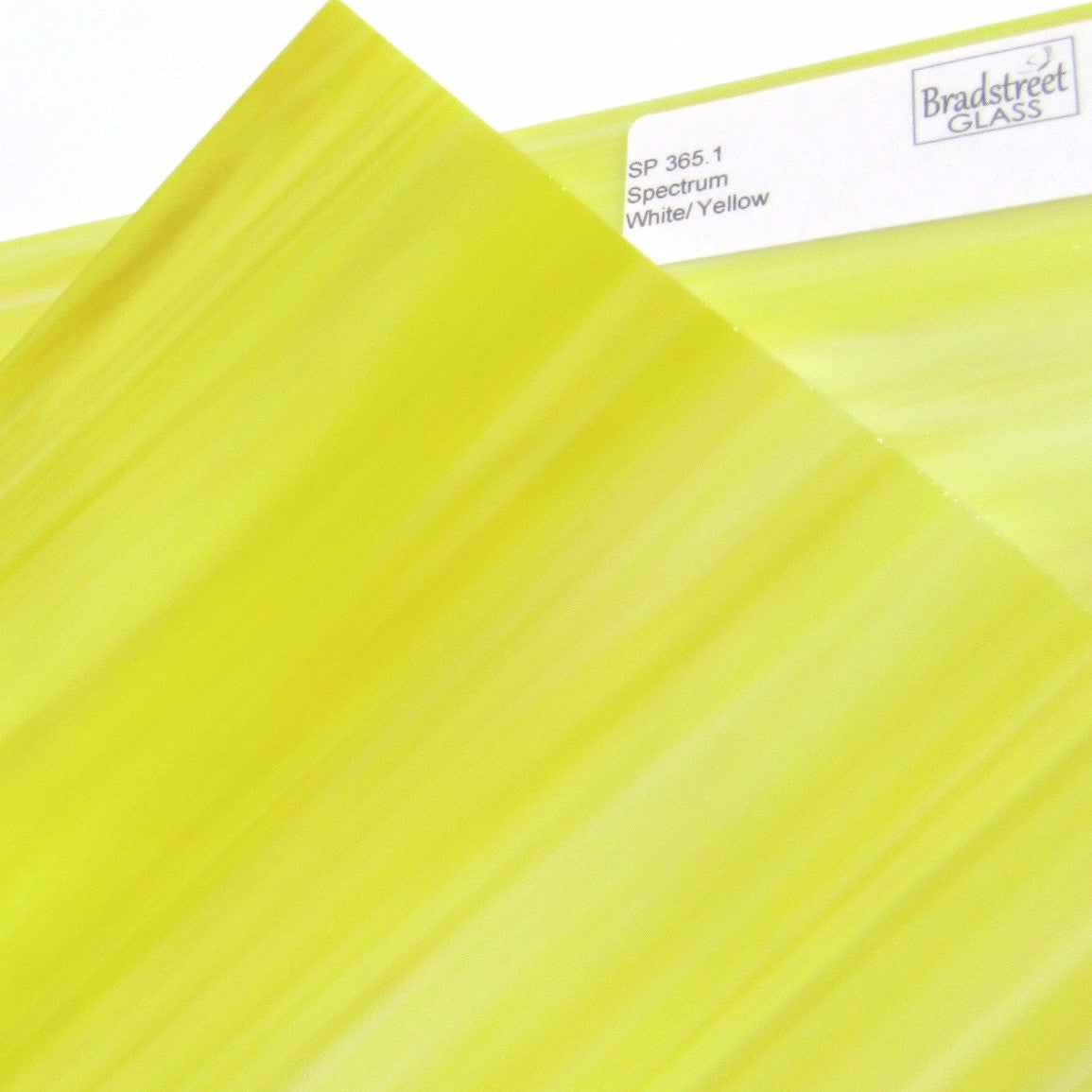 White Yellow Opal Stained Glass Sheet Opaque Spectrum 365.1
