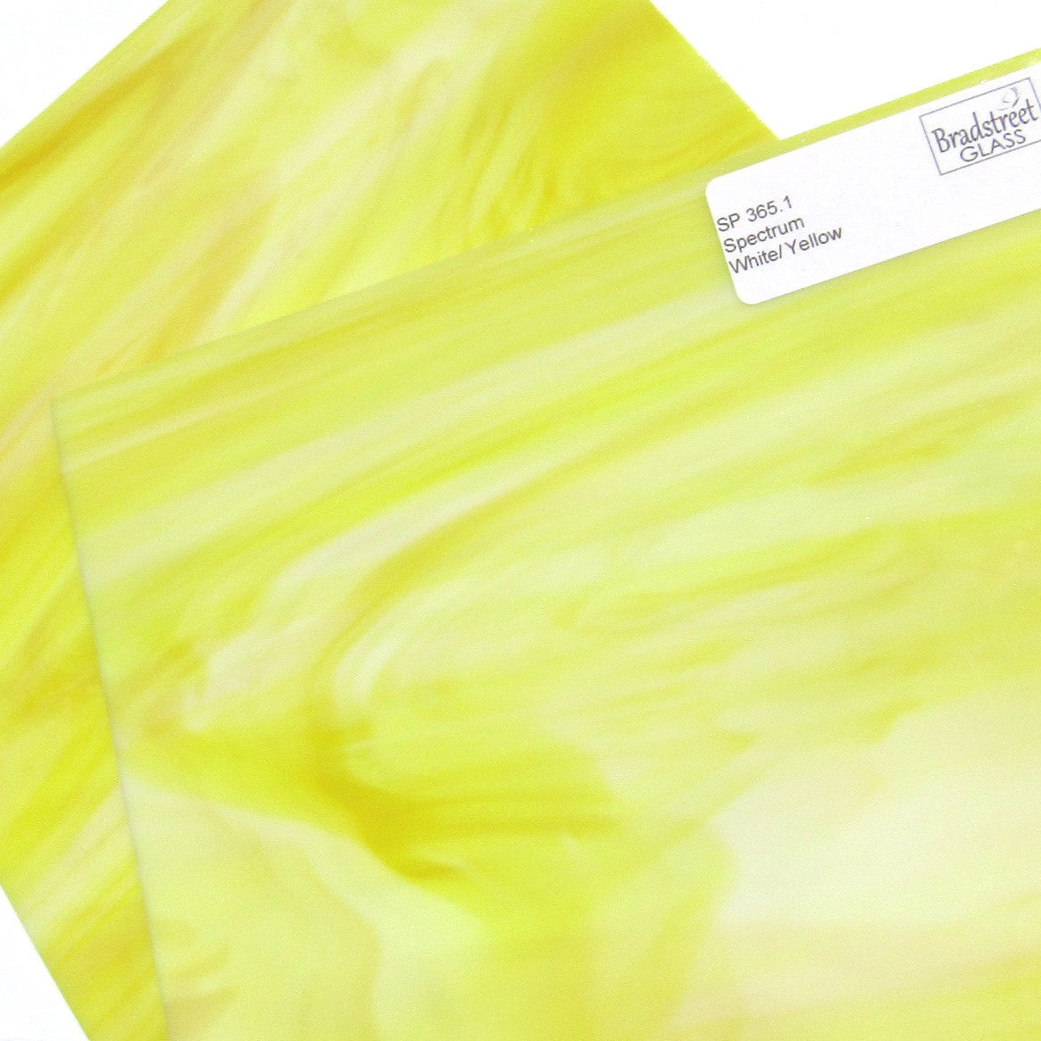 White Yellow Opal Stained Glass Sheet Opaque Spectrum 365.1