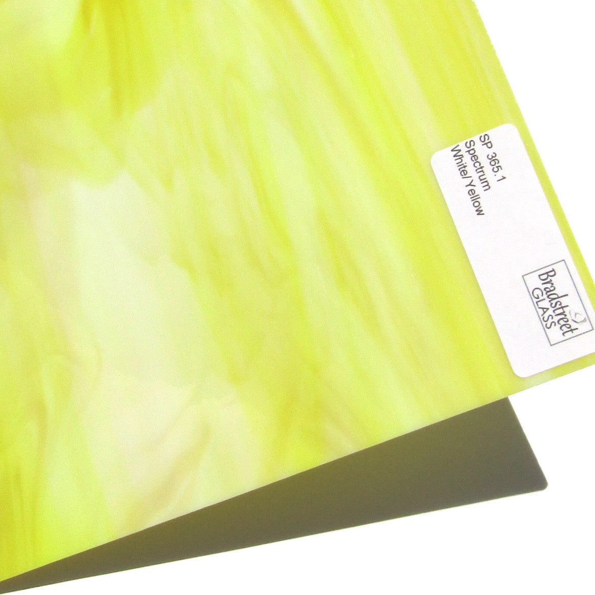 White Yellow Opal Stained Glass Sheet Opaque Spectrum 365.1