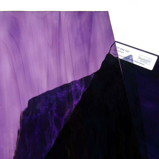 Deep Violet Pale Purple Waterglass Stained Glass Sheet Spectrum 444.1W