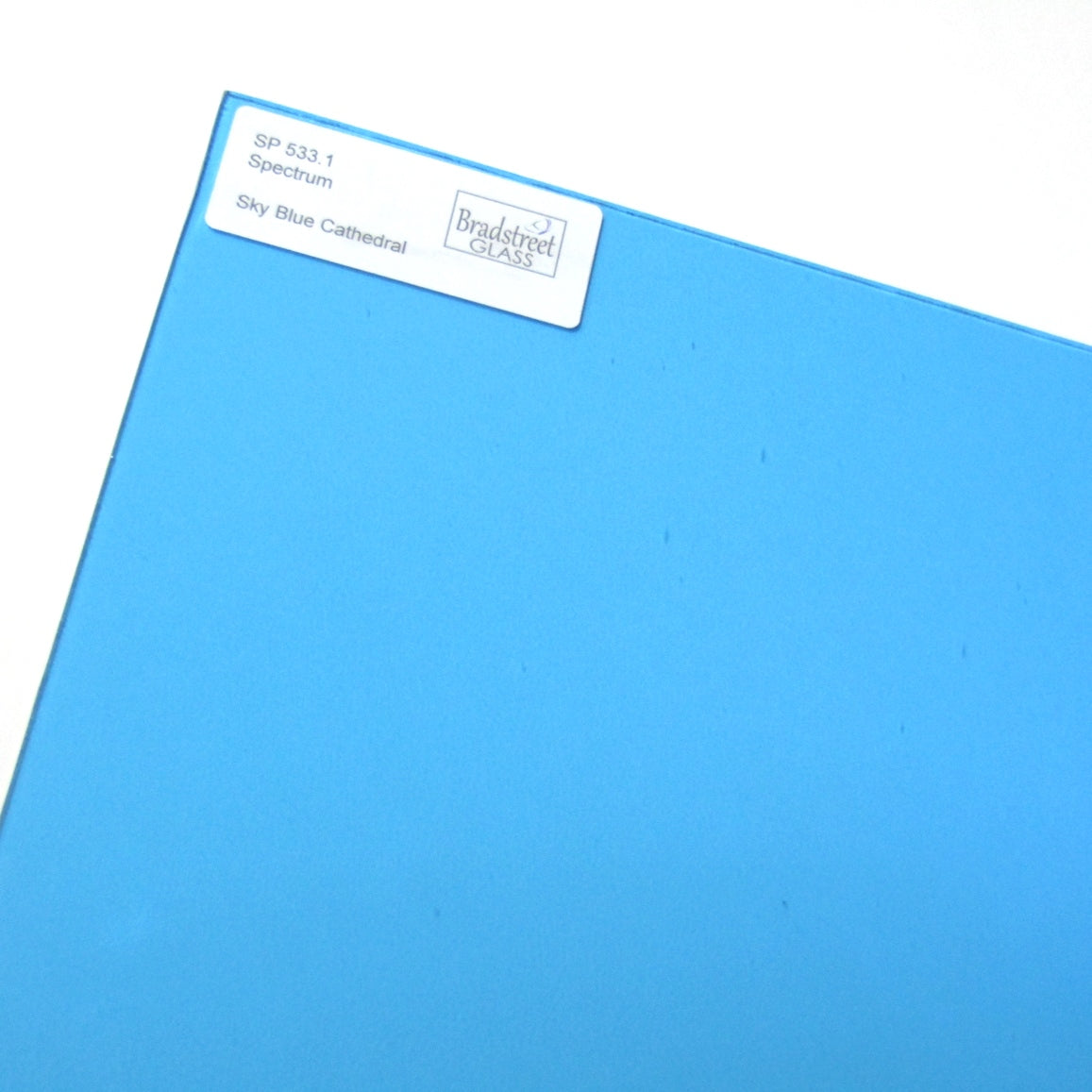  Bradstreet Glass Sky Blue Stained Glass Sheet System 96 Oceanside SF533.1