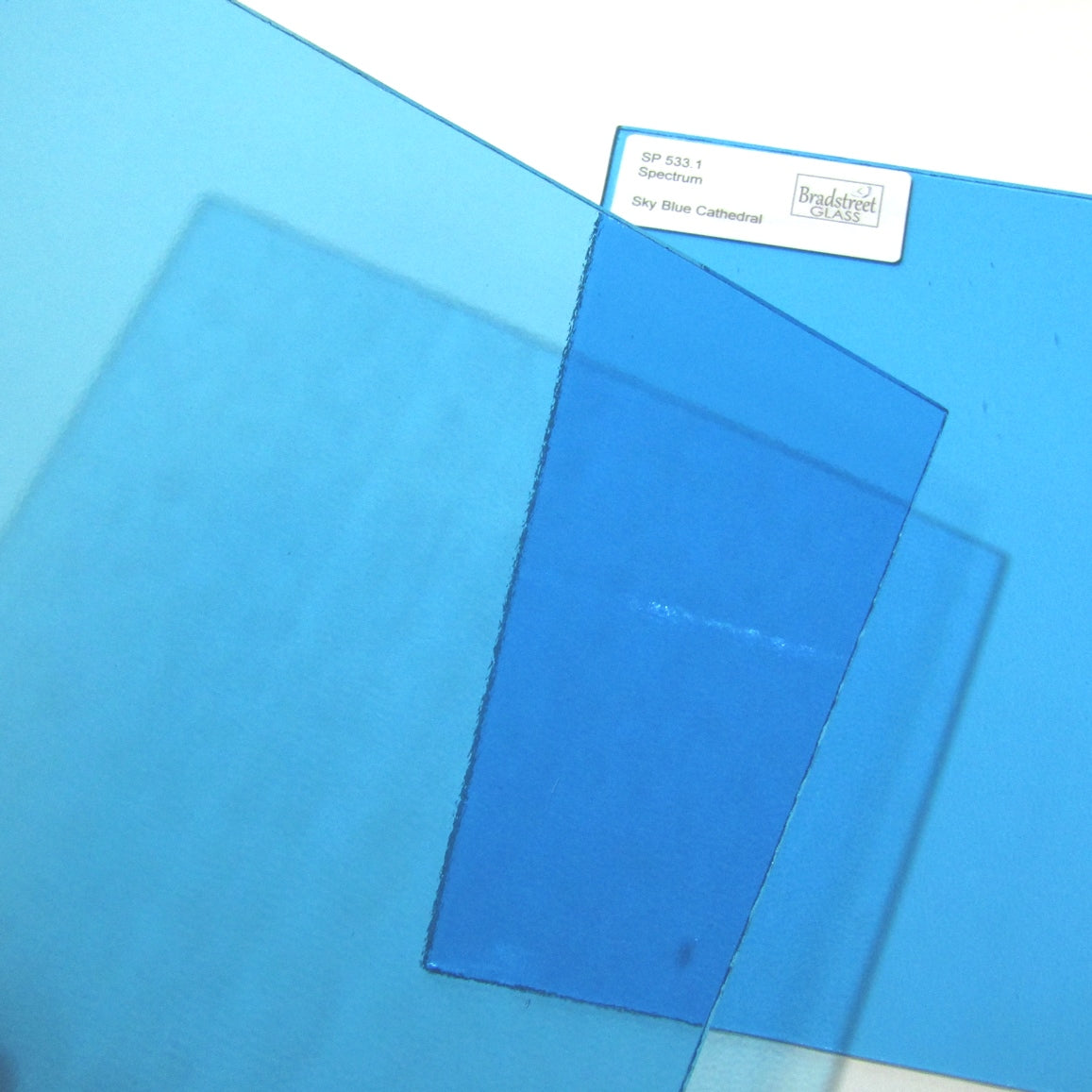  Bradstreet Glass Sky Blue Stained Glass Sheet System 96 Oceanside SF533.1