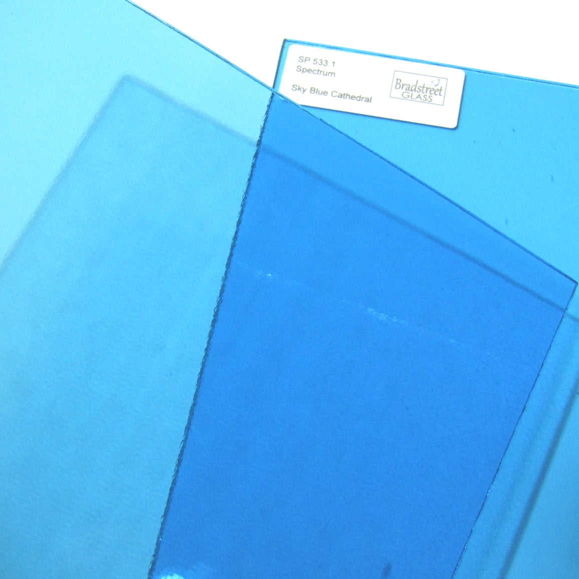  Bradstreet Glass Sky Blue Stained Glass Sheet System 96 Oceanside SF533.1