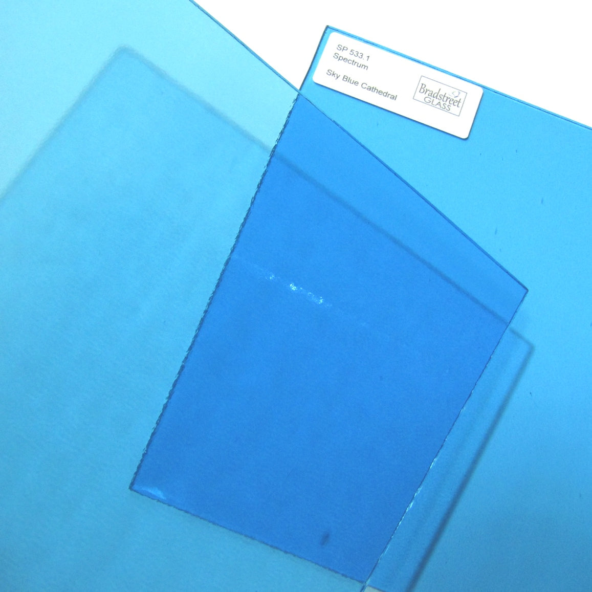  Bradstreet Glass Sky Blue Stained Glass Sheet System 96 Oceanside SF533.1