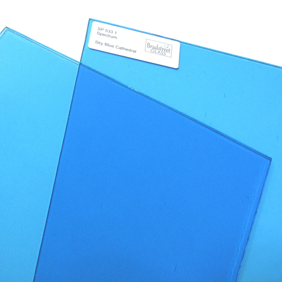  Bradstreet Glass Sky Blue Stained Glass Sheet System 96 Oceanside SF533.1