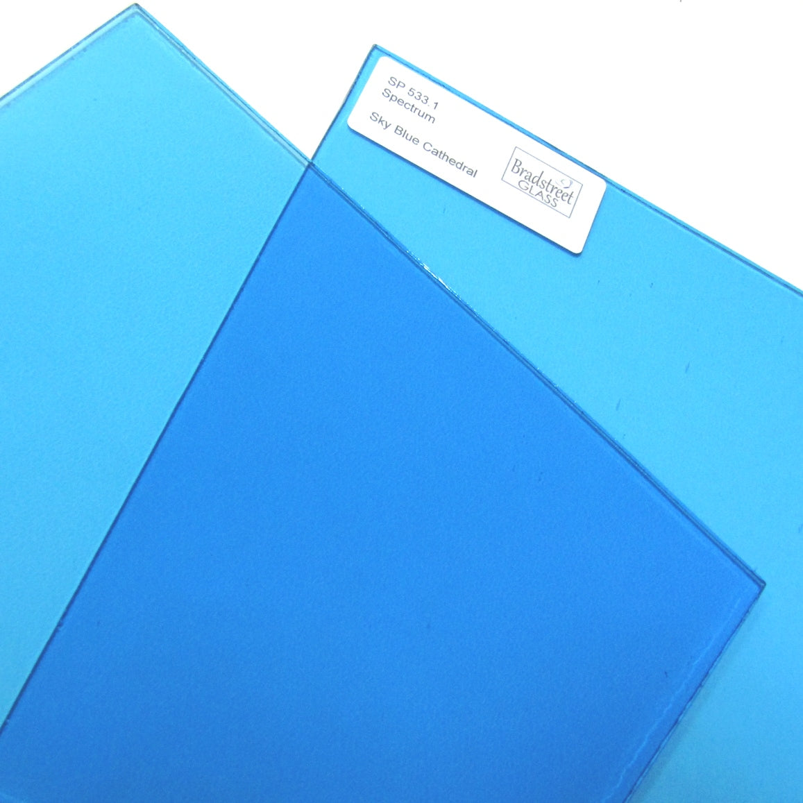 Bradstreet Glass Sky Blue Stained Glass Sheet System 96 Oceanside SF533.1