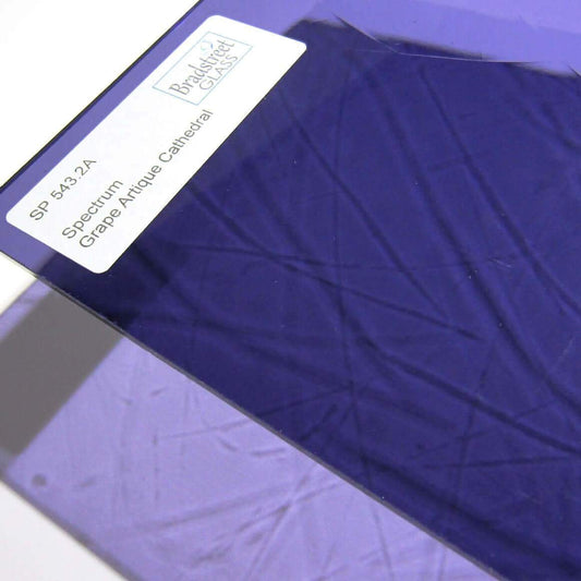 Spectrum 543.2A Stained Glass Sheet Cathedral Artique Textured Grape 