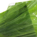 Congo Pearl Opal, Deep Mossy Shadowy Green COE 96 Stained Glass Sheet Fusible Oceanside SF6022.82CC