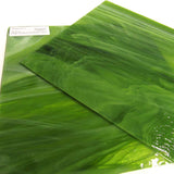 Congo Pearl Opal, Deep Mossy Shadowy Green COE 96 Stained Glass Sheet Fusible Oceanside SF6022.82CC