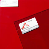 Spectrum Cherry Red Transparent 96 COE Translucent Fusible Stained Glass SF151 Stained Glass Sheet