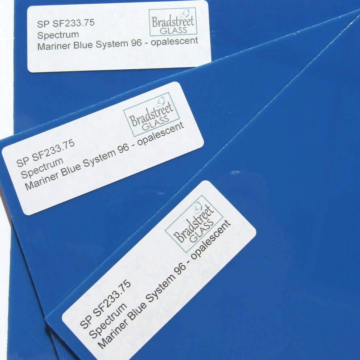 Spectrum Opaque Mariner Blue Opal Stained Glass Sheet Fusible System 96 SF233.75 