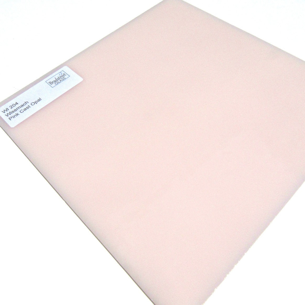 Wissmach Pink Cast Opal Opaque Stained Glass Sheet WI 204