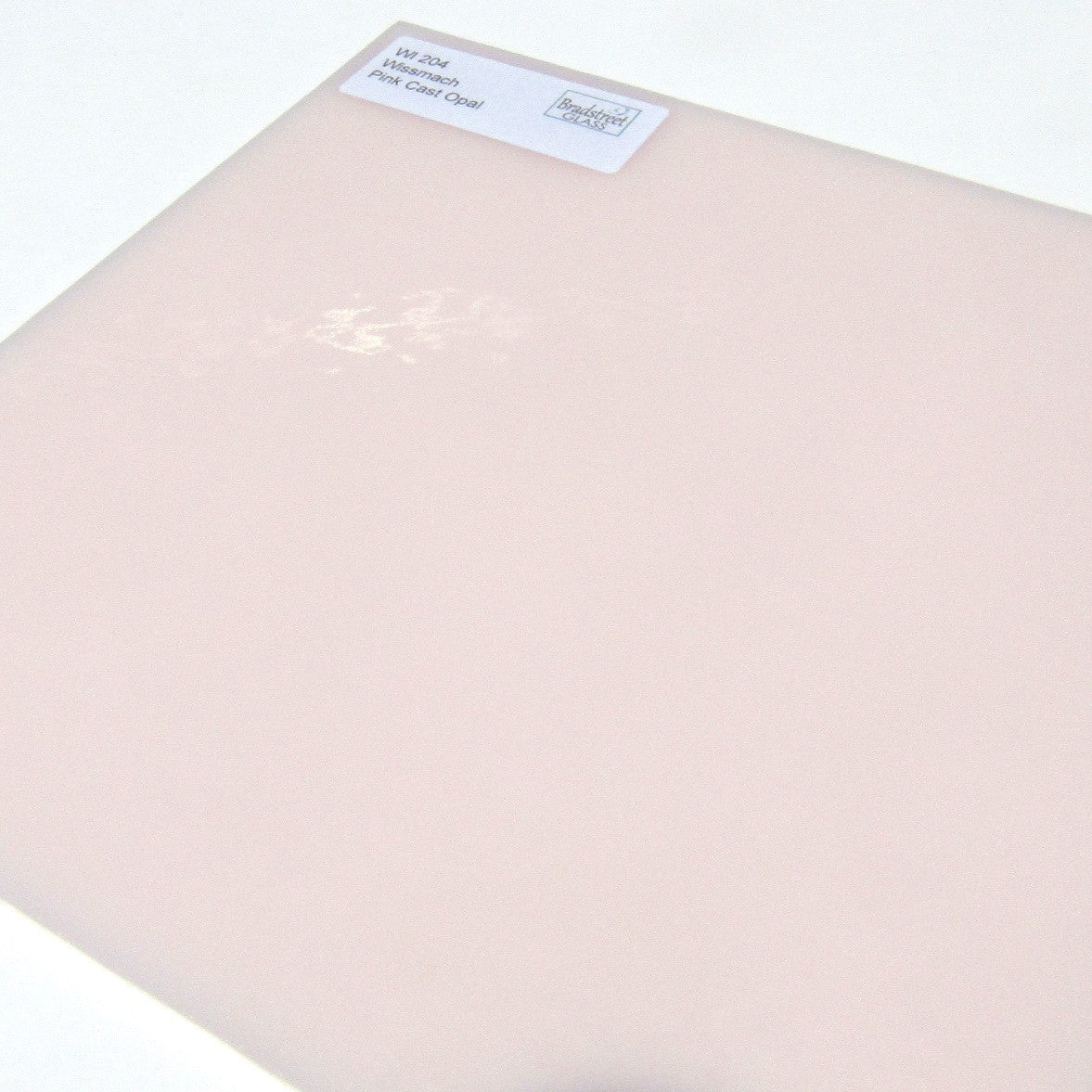 Wissmach Pink Cast Opal Opaque Stained Glass Sheet WI 204